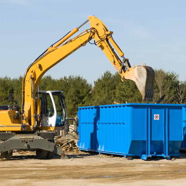 are there any restrictions on where a residential dumpster can be placed in Anderson County TN